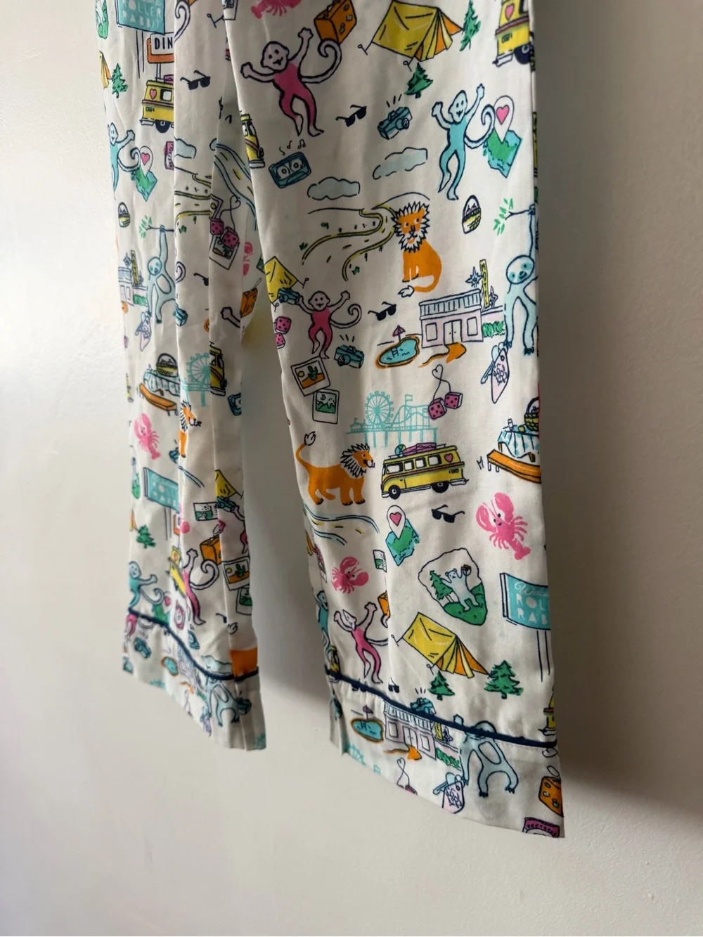 Roller Rabbit x Target Kids Pajama Pants with Roadtrip Cartoon Motif S 6/7 NWT